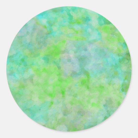 バルミツワー抽象デザインインアクア ラウンドシール (正面)