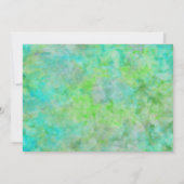 バルミツワー抽象デザインインアクア 招待状 (裏面)