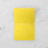 バルミツワー抽象芸術バラ黄 サンキューカード (内部)