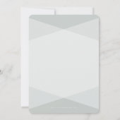 バルミツワー招待状シンプルアモダンルズピンク 招待状 (裏面)