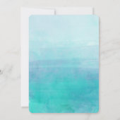 バルミツワー招待状ブルーウォーターカグラデーションラー 招待状 (裏面)