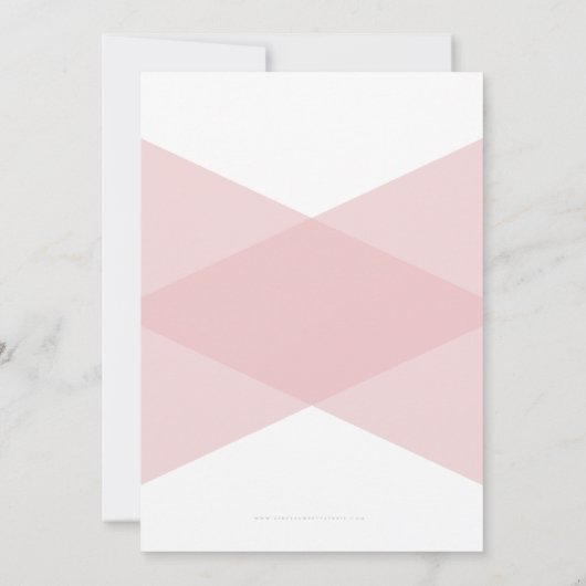 バルミツワー招待状手札付きネイビー淡い色のク 招待状 (裏面)