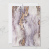 バルミツワー招待状|バラ金ゴールド 招待状 (裏面)