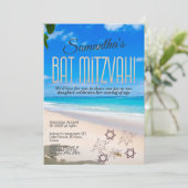 バルミツワー招待：ビーチテーマ, QR 招待状 (スタンド正面)