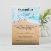 バルミツワー招待:ビーチテーマ, QR 招待状 (スタンド正面)