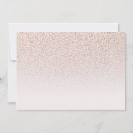 バルミツワー日付保存バラ金ゴールドグリッター写真 セーブザデート (裏面)