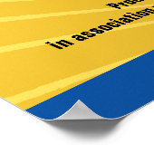 バルミツワー映画スターイエローブルーのポスター ポスター (角)