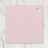 バルミツワー水彩メッセージカード |抽象芸術ピンク フェイバータグ (裏面)