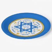 バルミツワー紙プレート。カスタマイズ ペーパープレート (アングル)