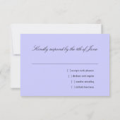 バルミツワー紫と青の輝き 出欠カード (裏面)