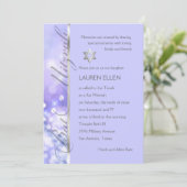 バルミツワー紫と青の輝き 招待状 (スタンド正面)