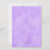 バルミツワー紫ピンクバタフライグラデーション 招待状 (裏面)