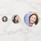 バルミツワー3フォトネイビー銀グリッター脚本 コンフェッティ (正面)