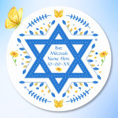 バルミツワー・ステッカー、バルミツワー・パーティー・サプライ、 ラウンドシール