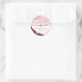 バルミツワー、水彩赤面ブルゴーニュ瑪瑙 ラウンドシール (バッグ)