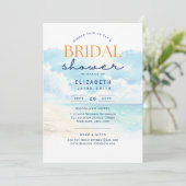 バルミー日 |トロピカルサンセットビーチブライダルシャワー 招待状 (スタンド正面)