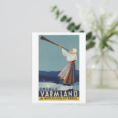 バルムランドスウェーデン – ヴィンテージ旅行 ポストカード (スタンド正面)