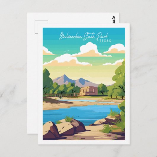 バルモヘア州パークテキサス州ヴィンテージトラベルプレイス ポストカード (正面/裏面)