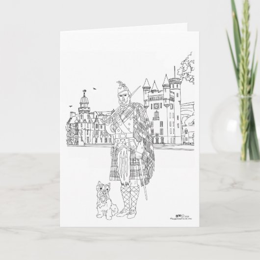 バルモラル城スコットランド カード (正面)