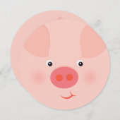 バルヤードの豚ちゃん 招待状 (正面/裏面)