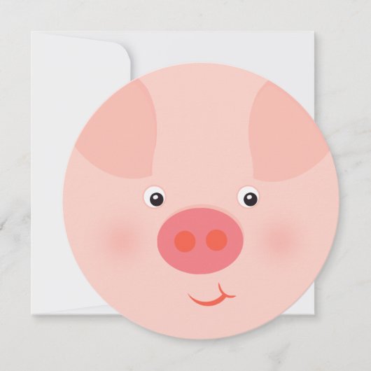 バルヤードの豚ちゃん 招待状 (正面)