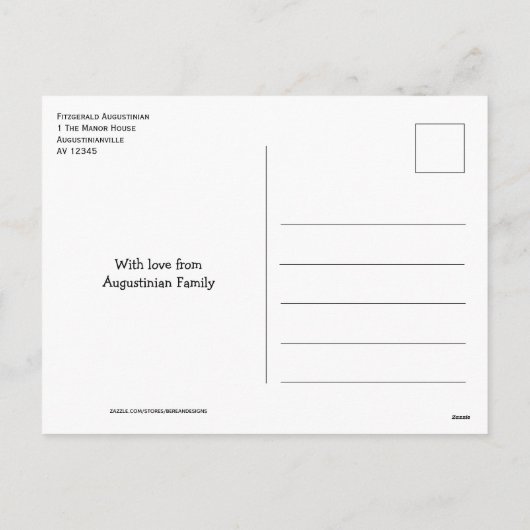 バルーアタアドナイ |ハヌカー恵み シーズンポストカード (裏面)