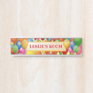 バルーカラフルンキッズルームドアサイン サインプレート