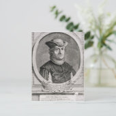 バルークまたはベネディクトSpinozaのポートレート ポストカード (スタンド正面)