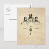 バルーニスト3枚のはがき ポストカード (正面/裏面)