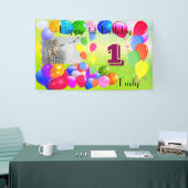 バルーパーソナライズされたンデザイン誕生日おめでとう 横断幕 (トレードショー)