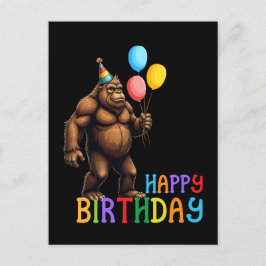 バルーンおもしろい付きビッグフット誕生日カード ポストカード