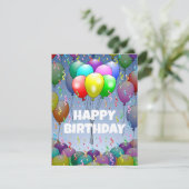 バルーンおよび紙吹雪誕生日カード シーズンカード (スタンド正面)