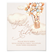 バルーンお気に入りの家族の伝統のサイン フォトプリント (正面)