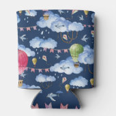 バルーンお洒落：水彩雲パターン 缶クーラー (裏面)