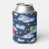 バルーンお洒落：水彩雲パターン 缶クーラー (缶裏面)