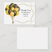 バルーンお祝いサンキューカード ノートカード (正面/裏面)