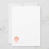 バルーンお祝いベビーシャワー 招待状 (裏面)