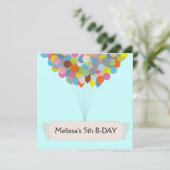 バルーンお祝い 招待状 (スタンド正面)