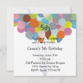 バルーンお祝い 招待状 (裏面)