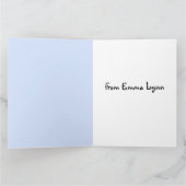 バルーンかわいらしを保持するカラフルシャッター  サンキューカード (内部)