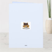 バルーンかわいらしを保持するカラフルシャッター  サンキューカード (裏面)