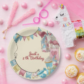 バルーンとギフト付き誕生日パーティ子供へ ペーパープレート (パーティー)