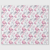 バルーンとバイプレーン ラッピングペーパー (フラット)