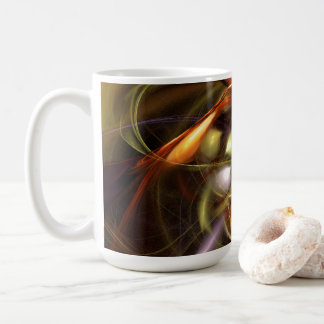 バルーンとリボン抽象画 コーヒーマグカップ