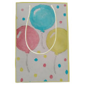 バルーンと紙吹雪抱き枕 ミディアムペーパーバッグ (正面)