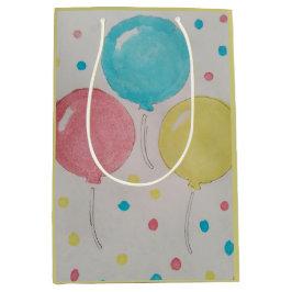 バルーンと紙吹雪抱き枕 ミディアムペーパーバッグ