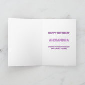 バルーンと紙吹雪誕生日 カード (内部)