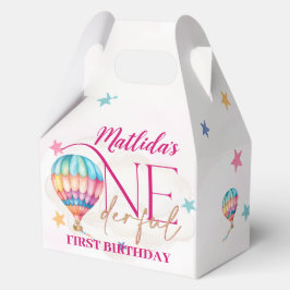 バルーンにクマOneDerful 1st誕生日パーティーボックス フェイバーボックス