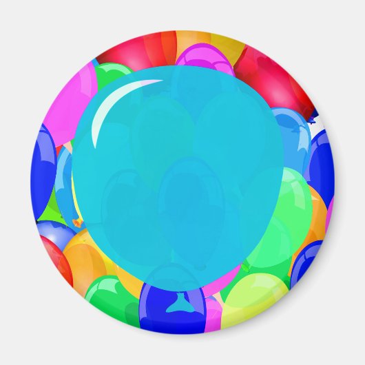 バルーンにテキストを追加する マグネット (正面)