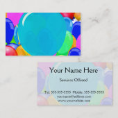 バルーンに文字を追加 名刺 (正面/裏面)